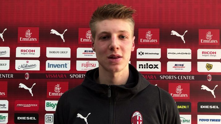 Marco Brescianini, centrocampista del Milan Primavera (credits: acmilan.com) 