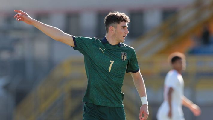LECCO, ITALY - FEBRUARY 12: Roberto Piccoli of Italy gestures during the International Friendly match between Italy U19 and Switzerland U19 on February 12, 2020 in Lecco, Italy. (Photo by Emilio Andreoli/Getty Images) Secolo XIX: “Possibile chance dal 1′ per Piccoli in Genoa-Lazio, rischiano Yeboah e Destro” - immagine 1