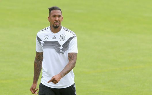 Jerome Boateng in allenamento con la Germania 