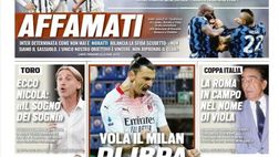 Prima Pagina, Tuttosport: “Vola il Milan di Ibra. Pancia piena? Affamati”