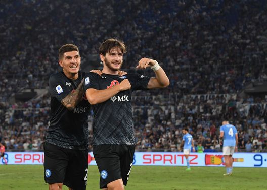 (Photo by SSC NAPOLI via Getty Images) De Laurentiis: “Gran partita su un campo difficile. Bravi i calciatori e Spalletti”- immagine 2