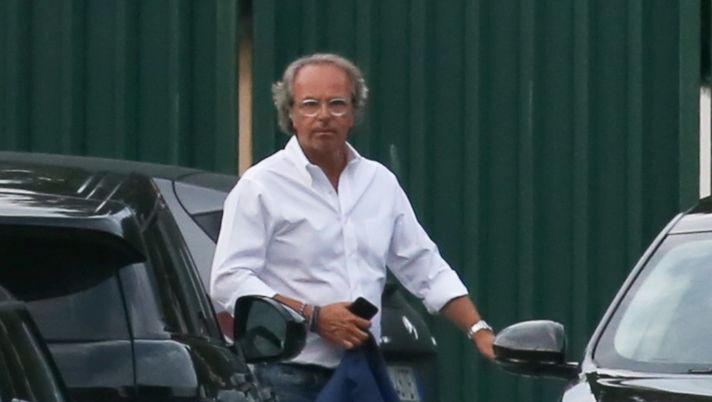 GERMOGLI PH: 23 AGOSTO  2018  FIRENZE STADIO CAMPINI FIORENTINA IL PRESIDENTE ANDREA DELLA VALLE 