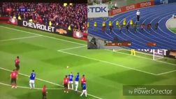 Video clamoroso e già virale: più veloce Bolt nei 100 metri che Pogba a tirare (e sbagliare) il rigore