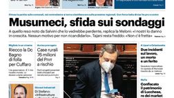 Prima Pagina, Giornale di Sicilia: “Musumeci, sfida sui sondaggi”