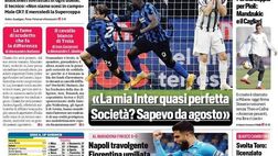 Prima Pagina, Corriere dello Sport: “Conte spegne la Juve, dominio Inter firmato Vidal-Barella”
