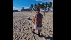 VIDEO / Super allenamento in spiagga per Ibrahimovic