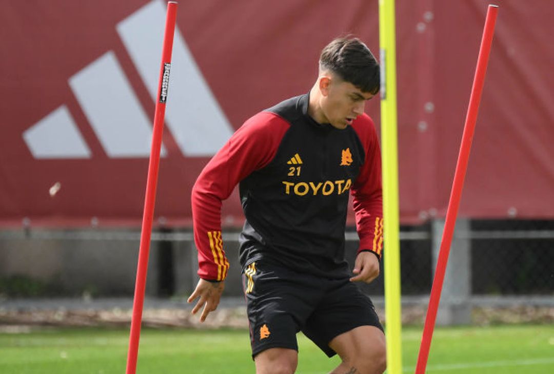 Roma, l’allenamento a due giorni dal Lecce: c’è Dybala – FOTO GALLERY - immagine 24