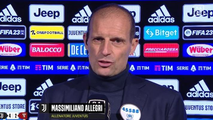 Allegri: “Tanti 10 punti dal quarto posto. 50 punti fatti sul campo. Per la CL…” - immagine 1