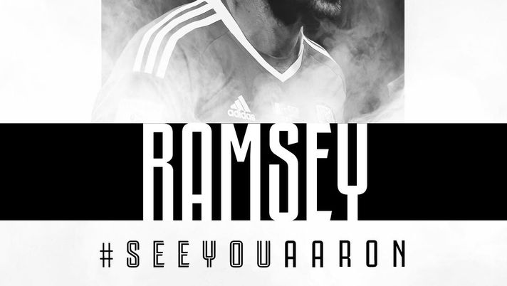 Aaron Ramsey, a luglio sarà della Juventus, foto Twitter Juventus 