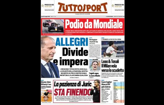 Prima Pagina, Tuttosport: “Leao e Tonali, il Milan vola verso lo scudetto” Prima Pagina