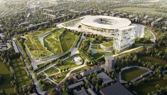 L'ultimo rendering del progetto del Nuovo Stadio di Milano, che Milan e Inter vogliono inaugurare nel 2027 Milan nuovo stadio Cattedrale ultime notizie AC Milan