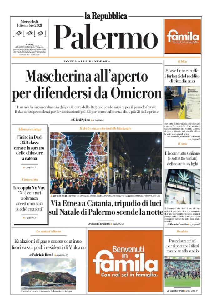 Prima Pagina La Repubblica: “Prezzi stracciati per riportare tifosi rosanero allo stadio” Prima Pagina La Repubblica: “Prezzi stracciati per riportare tifosi rosanero allo stadio” - immagine 1