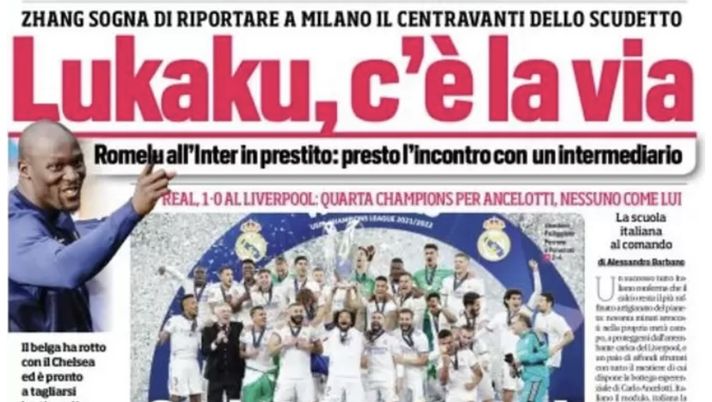 Prima Pagina, Corriere dello Sport: “Lukaku, c’è la via. Carlo imperatore!” Prima Pagina, Corriere dello Sport: “Lukaku, c’è la via. Carlo imperatore!” - immagine 1