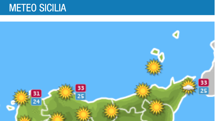 Meteo, Palermo: ancora sole e caldo, le previsioni di mercoledì 25 agosto 
