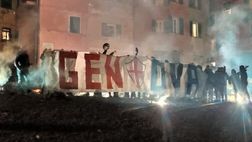 Striscione tifosi genoani e un “positivo” sampdoriano: e’ già derby!