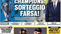Prima Pagina, Tuttosport: “Champions League, sorteggio farsa!”