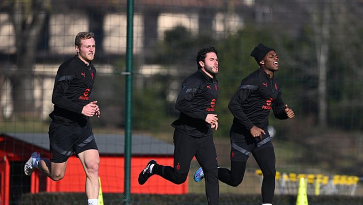 Milan, la coppia Scaroni-Furlani all’allenamento in vista del derby… - immagine 1