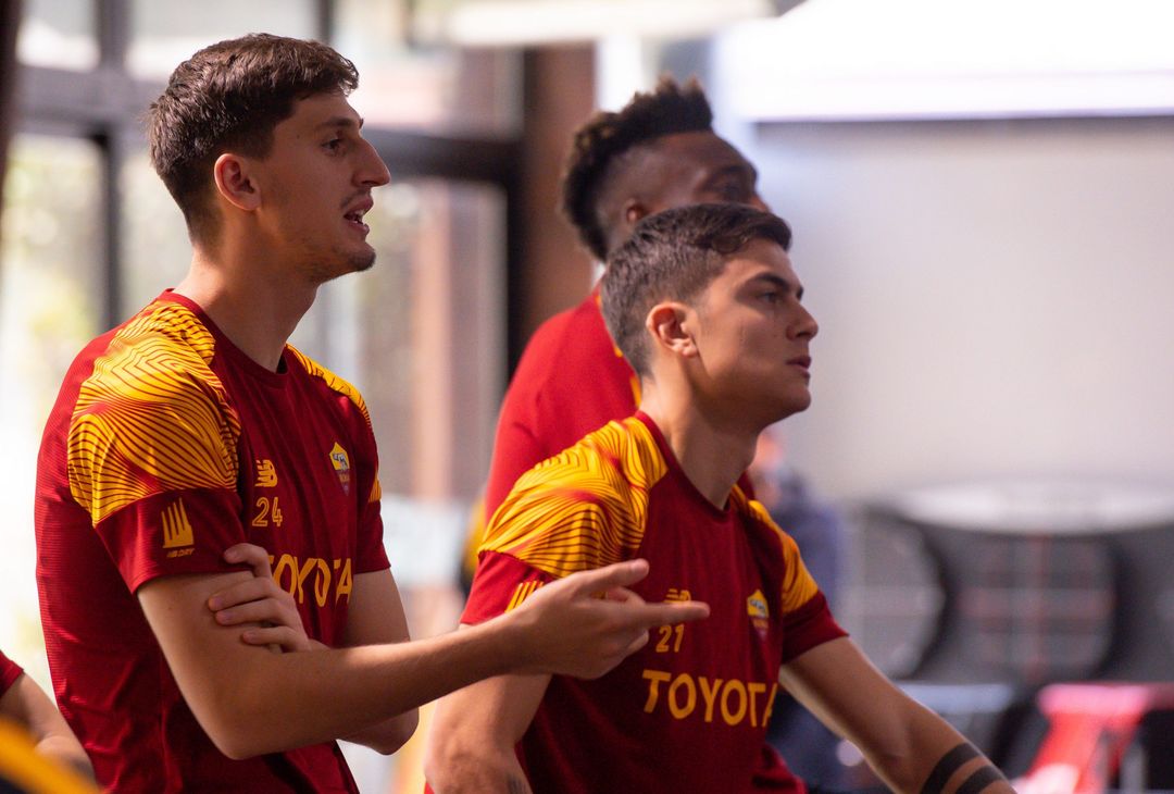 Roma, l’allenamento dopo la vittoria con la Real Sociedad: c’è Pisilli – FOTO GALLERY - immagine 26