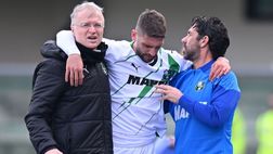 Stagione finita per Berardi: il comunicato del Sassuolo