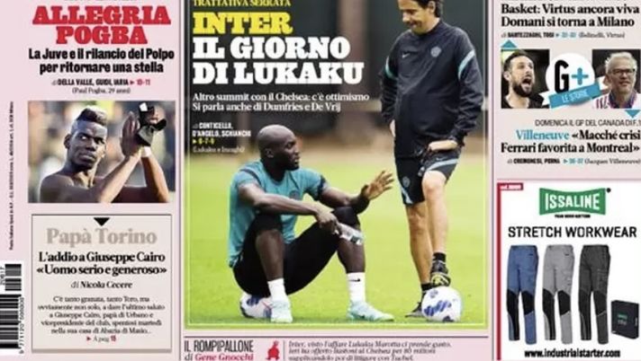 Prima Pagina, La Gazzetta dello Sport: “Scudetto, non ti mollo. Il giorno di Lukaku”  Prima Pagina, La Gazzetta dello Sport: “Scudetto, non ti mollo. Il giorno di Lukaku” - immagine 1