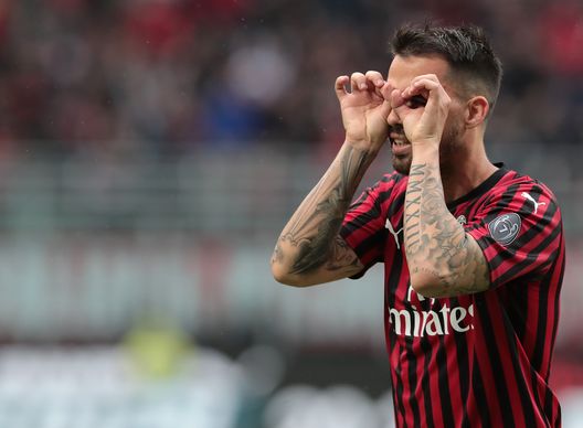  Fernandez Suso festeggia dopo un gol in Milan-Frosinonee, Getty Images 