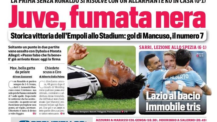 Prima Pagina, Corriere dello Sport: “Juve, fumata nera. È già arrivato Kean” 