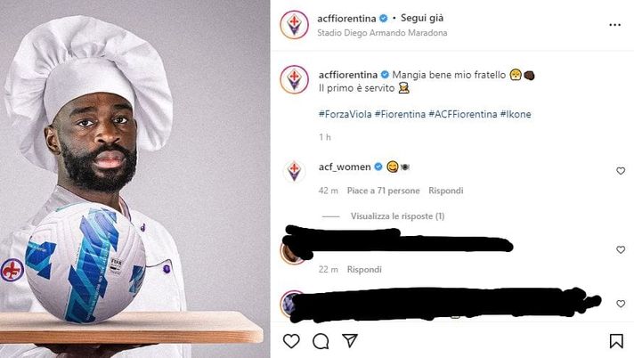 “Mangia bene mio fratello”: come nasce il tormentone della Fiorentina con Ikoné - immagine 1