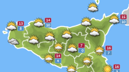Meteo Palermo, poco nuvoloso con nubi sparse: le previsioni di venerdì 28 gennaio