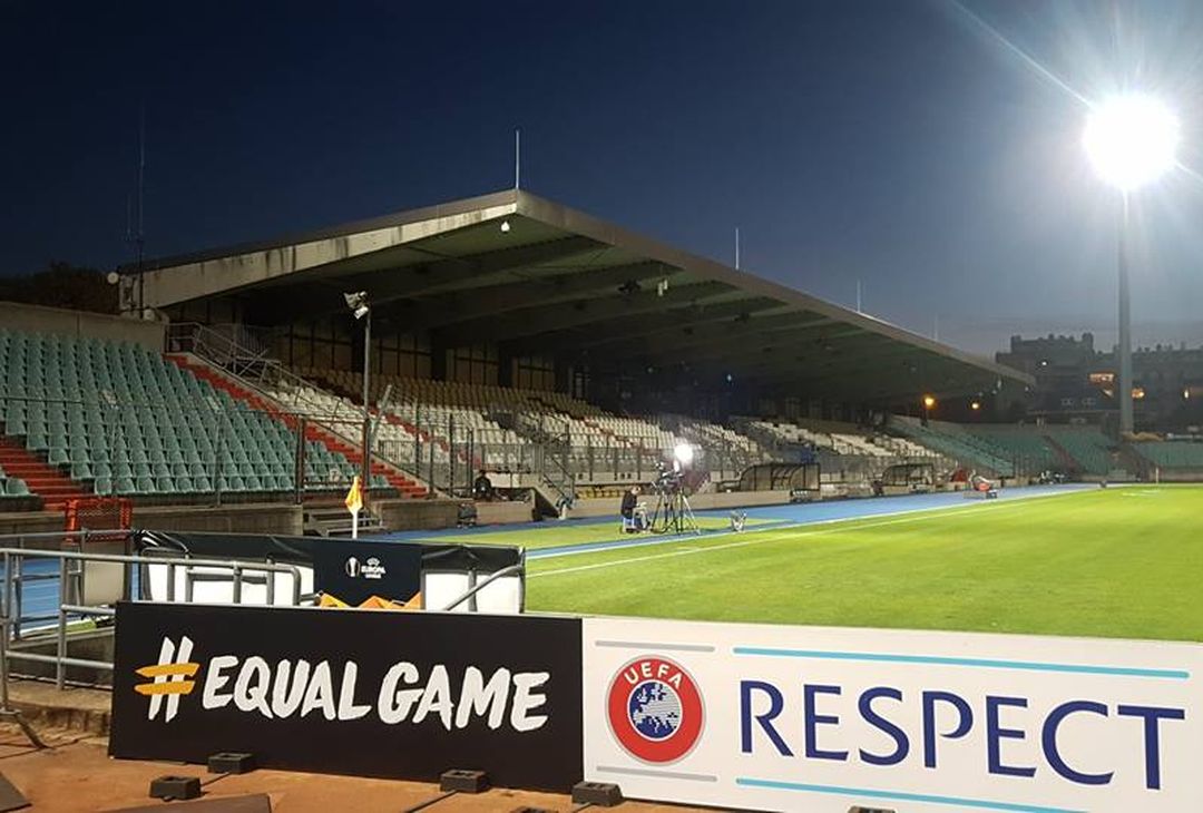  Lo Stadio Josy Barthel (Lussemburgo), sede di Dudelange-Milan 