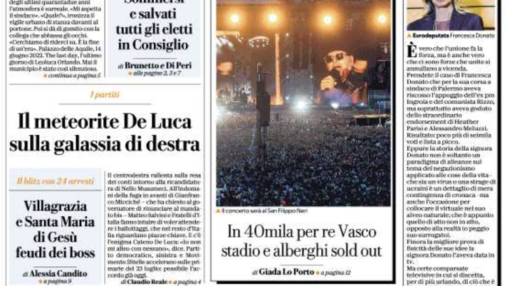 prima pagina