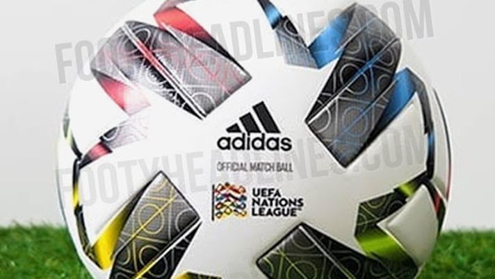 L'anticipazione del pallone della seconda edizione della Nations League (foto footyheadlines.com) 