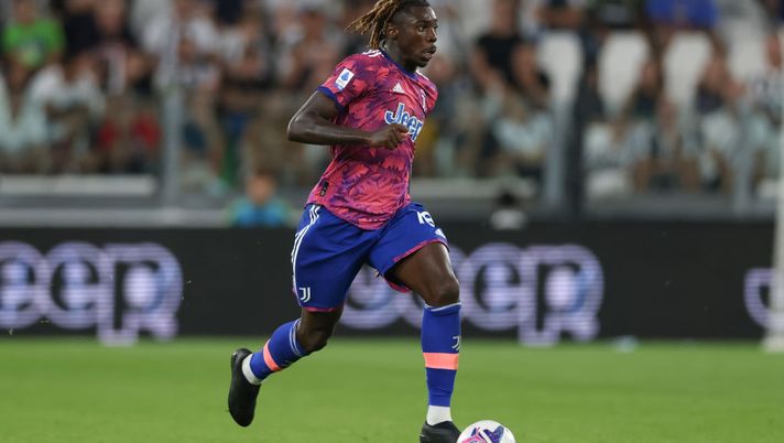 TURIN, ITALY - SEPTEMBER 11: Moise Kean of Juventus during the Serie A match between Juventus and Salernitana at Allianz Stadium on September 11, 2022 in Turin, Italy. (Photo by Jonathan Moscrop/Getty Images) Da Perin e Kean in pole alle ultime sul modulo: la probabile formazione della Juve - immagine 1