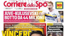EDICOLA / CdS: Juve Kulusevski, botto da 44 mln. Sarri spera di averlo subito