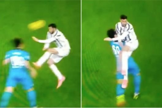  Juventus - Spezia, il fallo di Frabotta su Vignali 