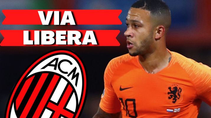 Memphis Depay (attaccante Olympique Lione), obiettivo di calciomercato del Milan | AC Milan News (Getty Images) 