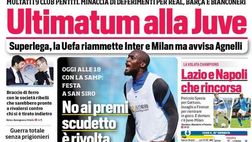 Prima Pagina, Corriere dello Sport: “Ultimatum alla Juve! No ai premi scudetto, è rivolta Inter”