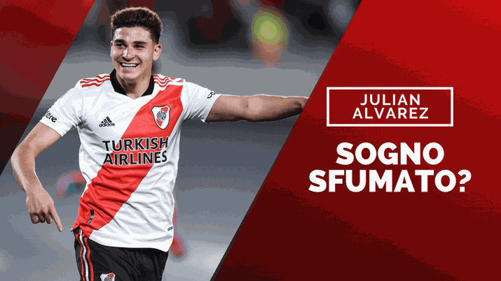 Julian Alvarez, attaccante del River Plate che piace al Milan (getty images)