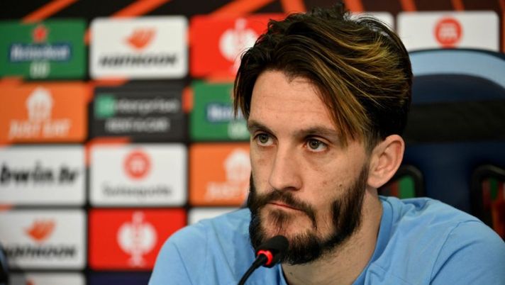 ROME, ITALY - FEBRUARY 23: Luis Alberto of SS Lazio speaks during the press conference at the Formello sport centre on February 23, 2022 in Rome, Italy. (Photo by Marco Rosi - SS Lazio/Getty Images) CorSport: “Giallo in casa Luis Alberto per una story della moglie su un virus” - immagine 1