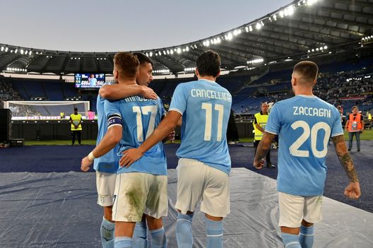 Esultanza dopo il gol di Immobile Esultanza dopo il gol di Immobile