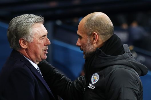 Ancelotti Guardiola, getty images Ancelotti