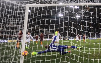  ROME, ITALY - FEBRUARY 19: AS Roma player Mohamed Salah scores the goal during the Serie A match between AS Roma and FC Torino at Stadio Olimpico on February 19, 2017 in Rome, Italy. (Photo by Luciano Rossi/AS Roma via Getty Images)
