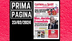 Prima pagina Corriere dello Sport: Europa League, Milan che fatica