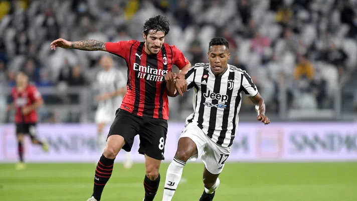 Sandro Tonali AC Milan Juventus-Milan 1-1 Serie A 2021-2022