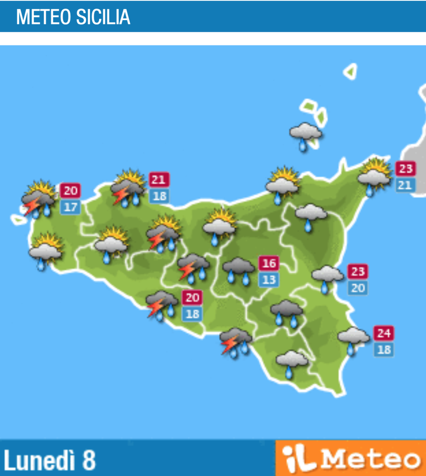 Meteo, Palermo: temporali e schiarite, le previsioni di lunedì 8 novembre Meteo, Palermo: temporali e schiarite, le previsioni di lunedì 8 novembre - immagine 1