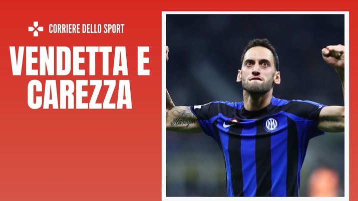 Hakan Calhanoglu Inter derby Inter-Milan 1-0 Champions League 2022-2023