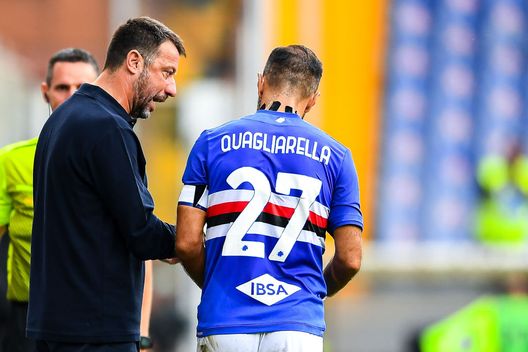 Quagliarella D'Aversa (getty images) Sampdoria, Quagliarella: “Non amo i ritiri ma può essere reset. Siamo con D’Aversa”- immagine 2