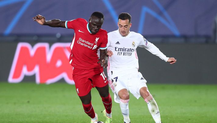 Sadio Mané e Lucas Vazquez durante Real Madrid-Liverpool (Getty Images) 