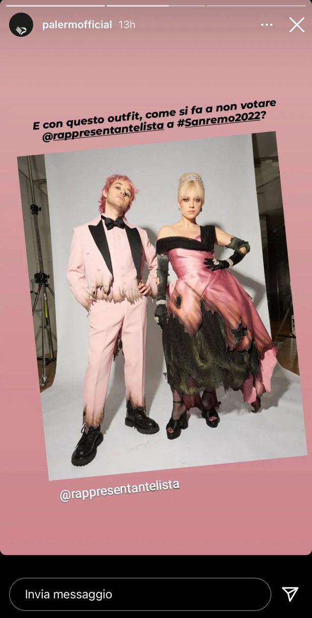 Sanremo, La Rappresentante di Lista in rosanero all’Ariston: “Forza Palermo!”- immagine 2