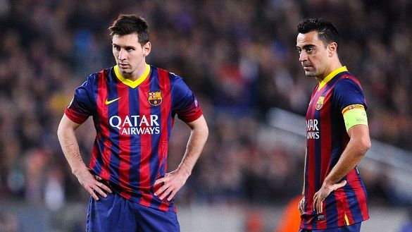 Messi Xavi (getty images) Messi Xavi (getty images)