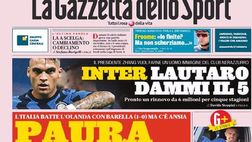 Rassegna stampa dei principali quotidiani sportivi nazionali